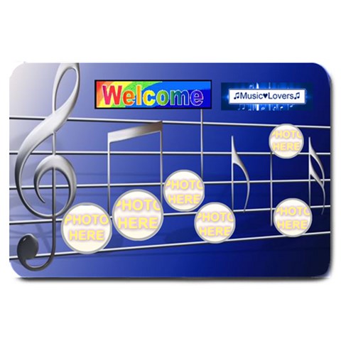 Music Large Doormat #4 By Joy Johns 30 x20  Door Mat