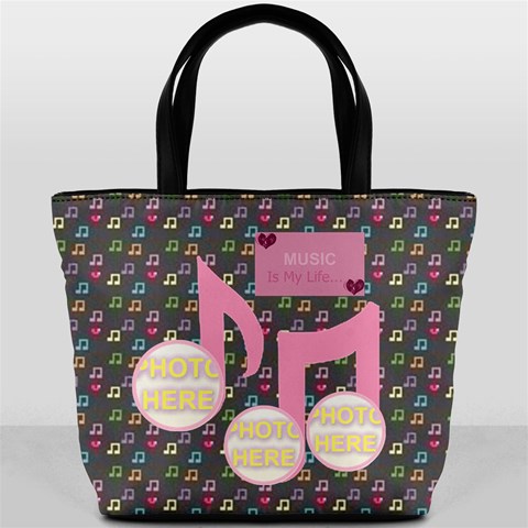Music Bucket Bag #5 By Joy Johns Back