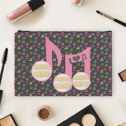 Music Large Cosmetic Bag #2 By Joy Johns Front