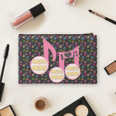 Music Medium Cosmetic Bag By Joy Johns Back