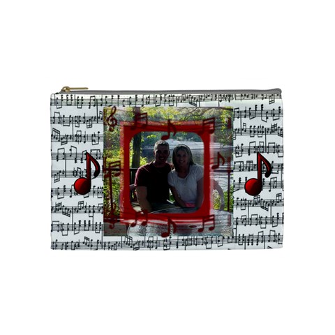 Music Medium Cosmetic Bag #3 By Joy Johns Front