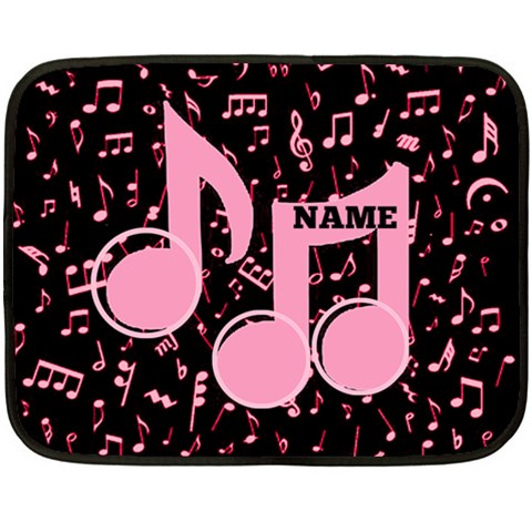 Music Mini Blanket, 2sides By Joy Johns 35 x27  Blanket Back