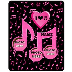 girl s medium music blanket - Fleece Blanket (Medium)