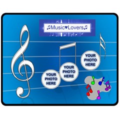 music medium music blanket - Fleece Blanket (Medium)