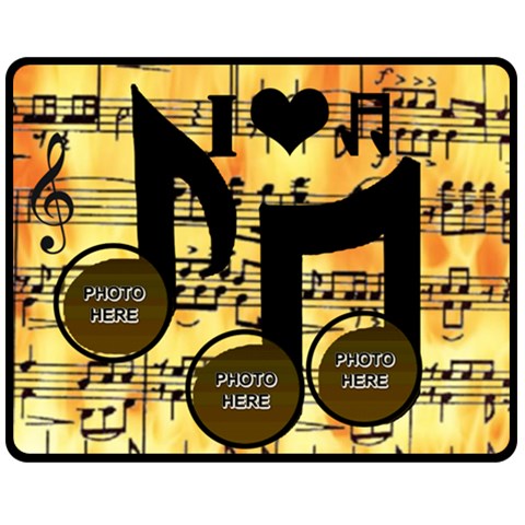 Music Medium Music Blanket #4 By Joy Johns 60 x50  Blanket Front
