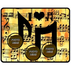 music medium music blanket #4 - Fleece Blanket (Medium)