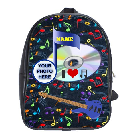 Music Large Bookbag By Joy Johns Front