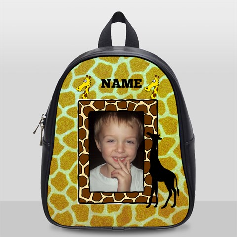 Giraffe Small Bookbag By Joy Johns Front