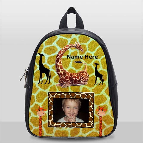 Giraffe Small Bookbag #2 By Joy Johns Front