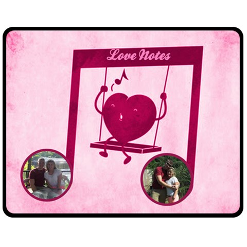 Love Notes Medium Blanket By Joy Johns 60 x50  Blanket Front