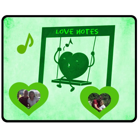 Love Notes Medium Blanket By Joy Johns 60 x50  Blanket Front