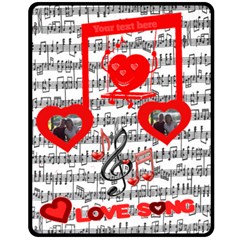 Love Song medium blanket - Fleece Blanket (Medium)