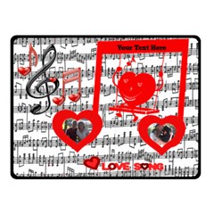 Love Song small music blanket - Fleece Blanket (Small)