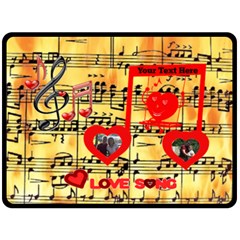 Love Song large blanket #2 - Fleece Blanket (Large)