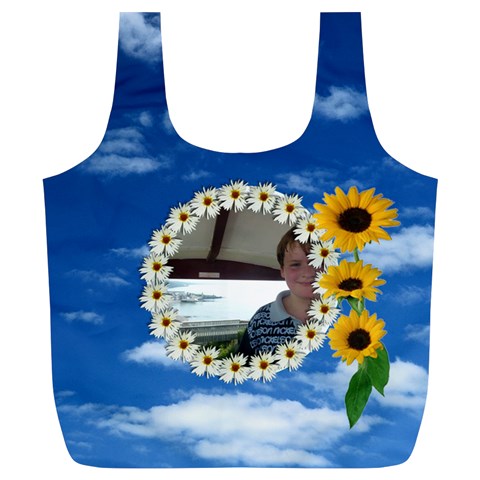 Sunny Days Xl Full Print Recycle Bag By Catvinnat Back