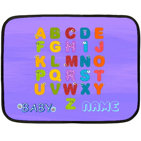 Abc Mini Blanket #3, 2 Sides By Joy Johns 35 x27  Blanket Front