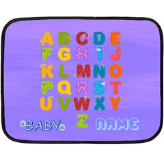 ABC mini blanket #3, 2 sides - Two Sides Fleece Blanket (Mini)