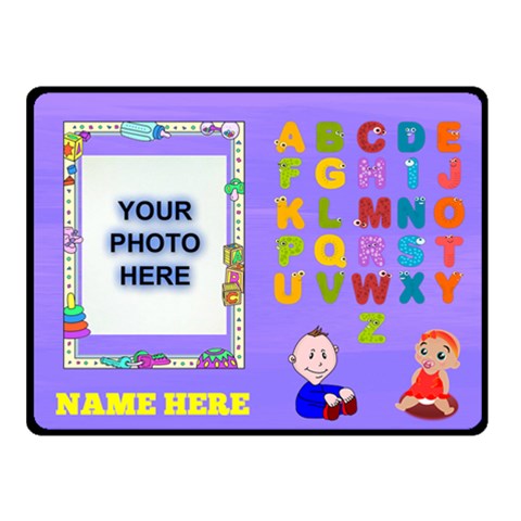 Boy Or Girl Abc Small Blanket By Joy Johns 50 x40  Blanket Front
