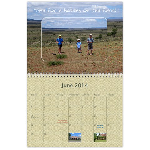 Our Calendar 2014/5 By Heidi Short Jun 2014