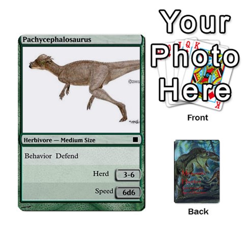 Mesozoic Hunter Cards By Michael Front - Heart2
