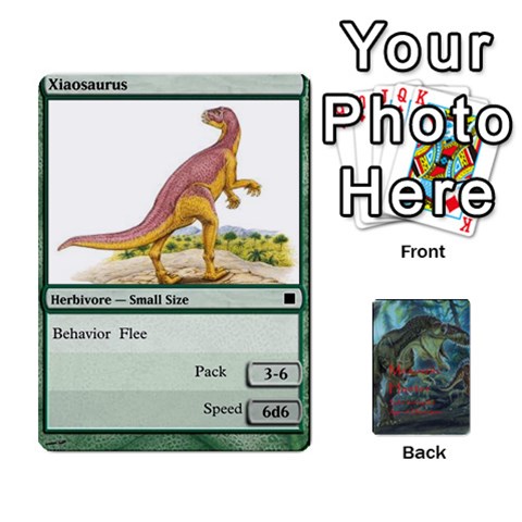 Mesozoic Hunter Cards By Michael Front - Spade4