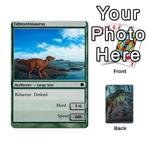 Jack Mesozoic Hunter Cards By Michael Front - HeartJ