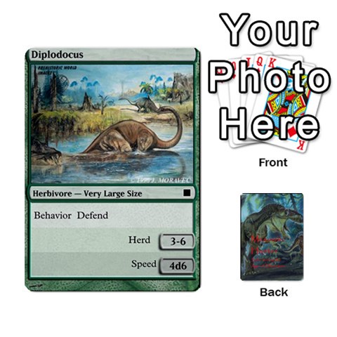 Queen Mesozoic Hunter Cards By Michael Front - HeartQ