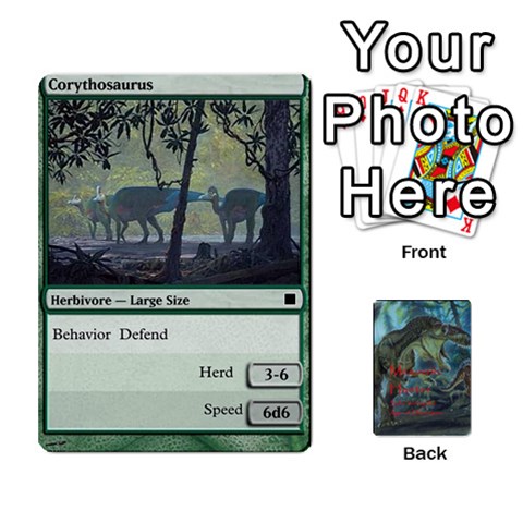 Mesozoic Hunter Cards By Michael Front - Diamond2