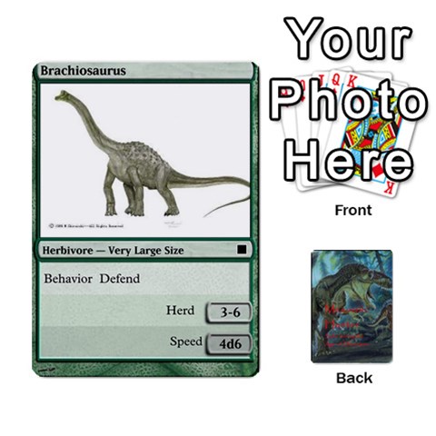 Mesozoic Hunter Cards By Michael Front - Diamond3