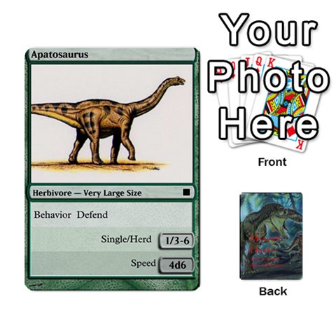 Mesozoic Hunter Cards By Michael Front - Diamond4