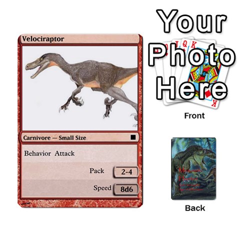 Mesozoic Hunter Cards By Michael Front - Diamond8