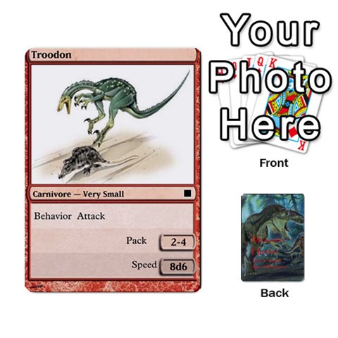 Mesozoic Hunter Cards By Michael Front - Diamond9
