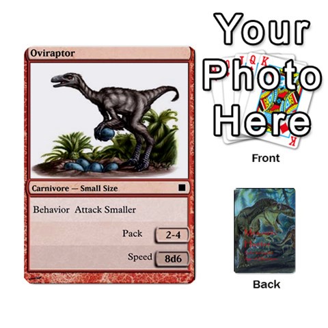 Jack Mesozoic Hunter Cards By Michael Front - DiamondJ