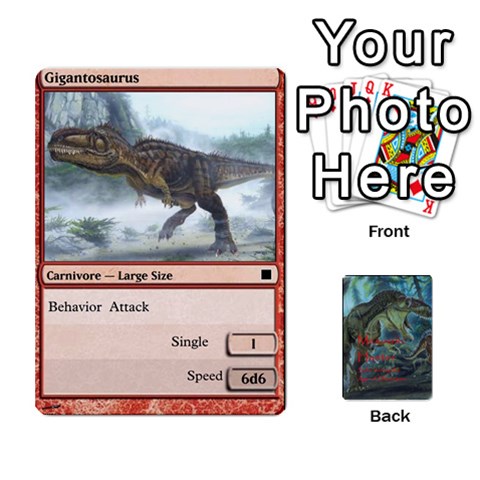 King Mesozoic Hunter Cards By Michael Front - DiamondK