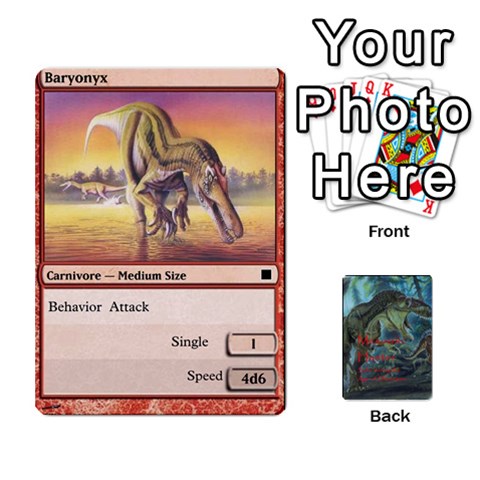 Mesozoic Hunter Cards By Michael Front - Club4