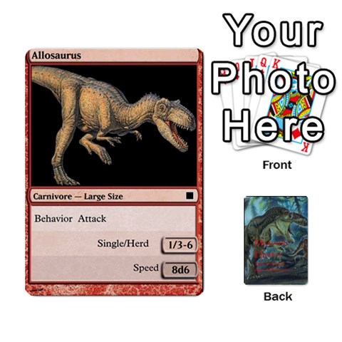 Mesozoic Hunter Cards By Michael Front - Club5