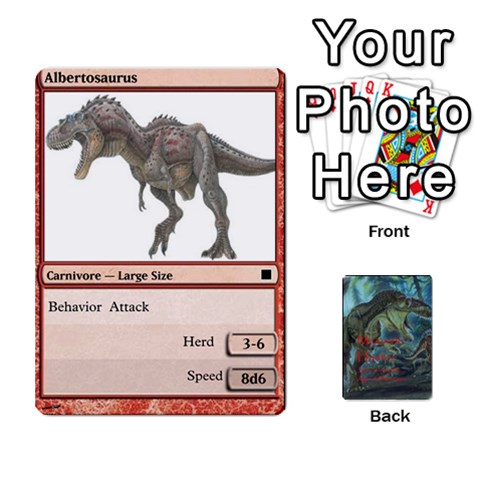 Mesozoic Hunter Cards By Michael Front - Club6