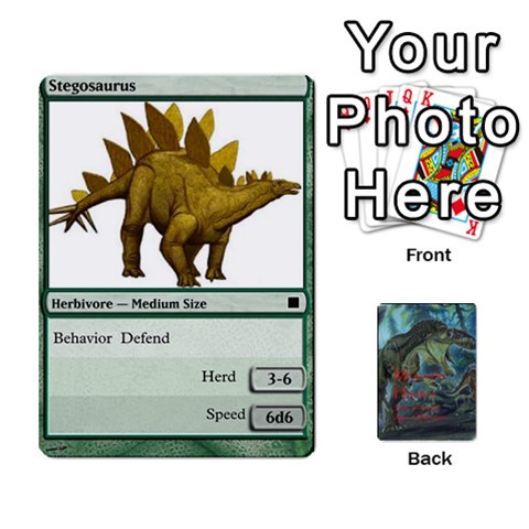 Mesozoic Hunter Cards By Michael Front - Spade7