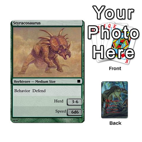 Mesozoic Hunter Cards By Michael Front - Spade8