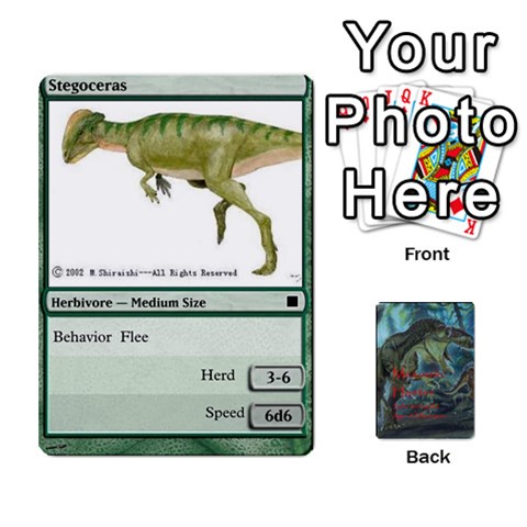 Mesozoic Hunter Cards By Michael Front - Spade9