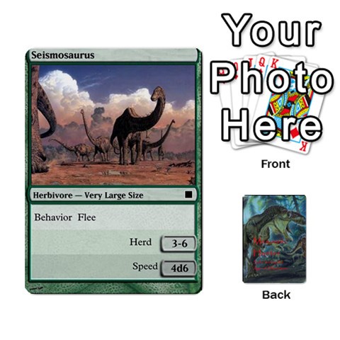 Mesozoic Hunter Cards By Michael Front - Spade10