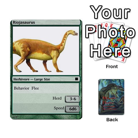 Jack Mesozoic Hunter Cards By Michael Front - SpadeJ