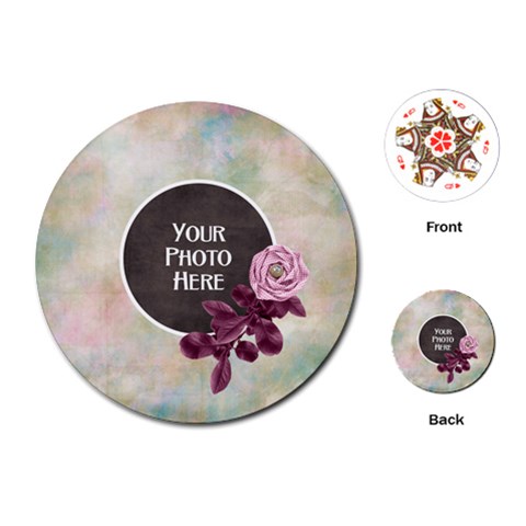 Repose Round Playing Cards By Lisa Minor Front