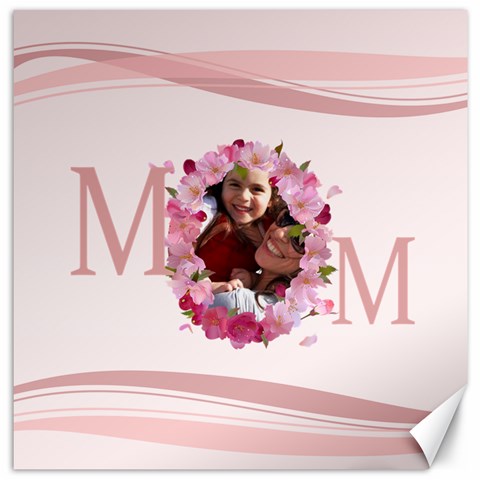 Mothers Day By Mom 11.4 x11.56  Canvas - 1