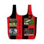 Black and Red (any team) Recycle Bag (M) - Full Print Recycle Bag (M)