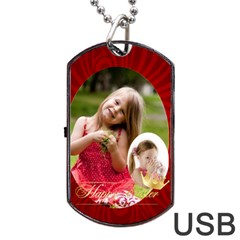 easter - Dog Tag USB Flash (Two Sides)