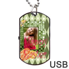 easter - Dog Tag USB Flash (Two Sides)