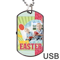 easter - Dog Tag USB Flash (Two Sides)