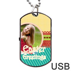 easter - Dog Tag USB Flash (Two Sides)