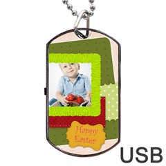 easter - Dog Tag USB Flash (Two Sides)